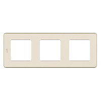 Дизайнерская рамка 3 местная, слоновая кость, 673951 Legrand, серия Inspiria