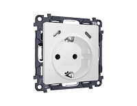 Комплект механизма электрической розетки 2USB С+C 20W с/з на винтовых зажимах, белый матовый, MA130510 Ambrella Volt