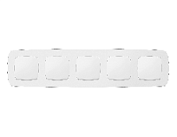 Дизайнерская рамка из термопластика 5 местная, белый матовый, OF140125 Ambrella Volt