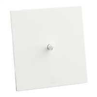 Дизайнерский выключатель Aura Белый лед, BAW1KXTC Bonze одноклавишный перекрестный