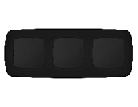 Дизайнерская рамка из термопластика 3 местная, черный матовый, OF140703 Ambrella Volt