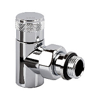 Дизайнерский клапан запорный угловой для радиатора 1/2" хром 0670-1500C000 S.R.Rubinetterie