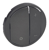 Накладка нажимного светорегулятора, графит, 065283 Legrand, серия Celiane