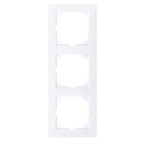 Дизайнерская рамка 3 местная, бриллиантовый белый, MTN4030-3625 Schneider Electric, серия Merten System M-Pure