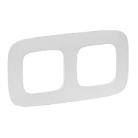 Дизайнерская рамка 2 местная, жемчуг, 754412 Legrand, серия Valena Allure