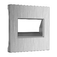 Накладка для розетки 2хRJ-45, серебряный рифленый, W1191109 Werkel