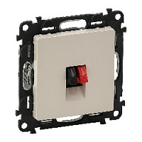 Дизайнерская аудио розетка, слоновая кость, 753572 Legrand, серия Valena Life