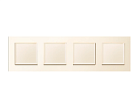 Дизайнерская рамка из термопластика 4 местная, бежевый матовый, AF220334 Ambrella Volt