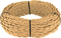 Ретро кабель витой (50 м.) 2*1.5, золотой песок, W6452547 Werkel