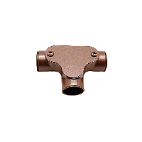 Тройник для труб D20 мм., коричневый, ABSIT20SA Petrucci