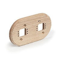 Двойная накладка на плоскость, ясень, R2-0 naBrevno, серия Ретро