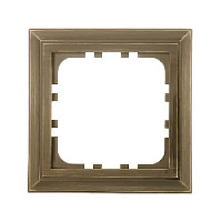 Дизайнерская рамка 1 местная, бронза, 894137-1 LK Studio, серия LK80 Classic