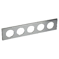 Дизайнерская рамка 5 местная, cталь фактурная, 069110 Legrand, серия Celiane