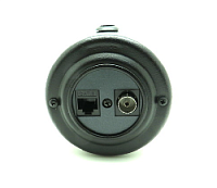 Ретро розетка комп. + ТВ, черная, черный муар, 400MR Petrucci