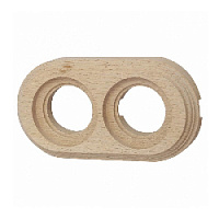 Рамка на бревно D200 мм. 2 местная, натурэль, BFC20-620-10 BIRONI