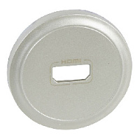 Накладка для HDMI розетки, титан, 068516 Legrand, серия Celiane