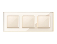 Дизайнерская рамка из оргстекла 3 местная, бежевый, AF580303 Ambrella Volt