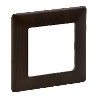 Дизайнерская рамка 1 местная, темное дерево, 754171 Legrand, серия Valena Life