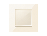 Дизайнерская рамка из термопластика 1 местная, бежевый глянец, AF250301 Ambrella Volt