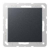 Заглушка с суппортом, антрацит, A594-0ANM Jung, серия A