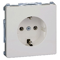 Механизм розетки с заземлением, полярно-белый, MTN2301-4019 Schneider Electric, серия Merten Antique