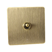 Дизайнерский выключатель / звонок Vega Бронза браш, BVBRDBT Bonze