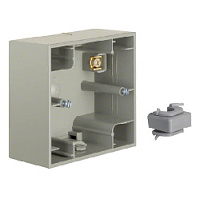 Коробка для наружного монтажа 1 местная, нержавеющая сталь, матовый лак, 10417004 Berker, серия K.5