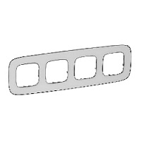 Дизайнерская рамка 4 местная, зеркало, 754424 Legrand, серия Valena Allure