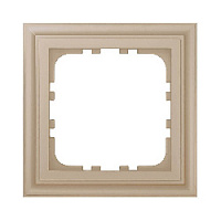 Дизайнерская рамка 1 местная, шампань, 894106-1 LK Studio, серия LK80 Classic