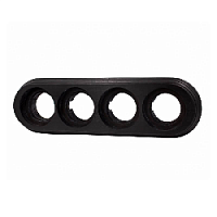 Рамка 4 местная, угольно-черный, BF1-640-119 BIRONI