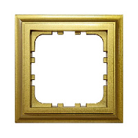 Дизайнерская рамка 1 местная, золото, 894126-1 LK Studio, серия LK80 Classic