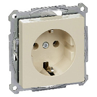 Механизм розетки с заземлением, бежевый, MTN2301-0344 Schneider Electric, серия Merten System M