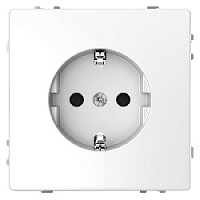 Механизм розетки с заземлением и шторками, белый лотос, MTN2300-6035 Schneider Electric, серия Merten D-Life