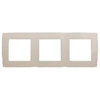 Дизайнерская рамка 3 местная, слоновая кость, Б0014762 Эра, серия 12