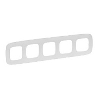 Дизайнерская рамка 5 местная, белый, 754305 Legrand, серия Valena Allure