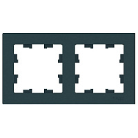 Дизайнерская рамка 2 местная, изумруд, ATN000802 Schneider Electric, серия Atlas Design