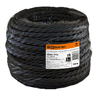 Ретро кабель витой ГОСТ (50 м.) 3*1.5, черный, SQ2801-0133 TDM ELECTRIC, серия Эко