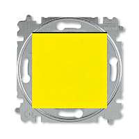 Дизайнерский выключатель, желтый / дымчатый черный, 2CHH590745A6064, ABB, одноклавишный перекрестный, серия Levit