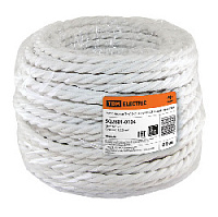 Ретро кабель витой ГОСТ (50 м.) 3*2.5, белый, SQ2801-0104 TDM ELECTRIC, серия Эко