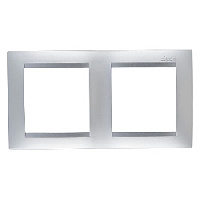 Дизайнерская рамка 2 местная, алюминий, 1500620-033 Simon, серия 15