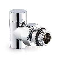 Дизайнерский клапан запорный угловой для радиатора 1/2" хром 0775-1500C000 S.R.Rubinetterie