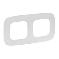 Дизайнерская рамка 2 местная, белый, 754302 Legrand, серия Valena Allure