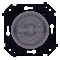 Ретро выключатель с накладкой, титан, B3-201-26 BIRONI, одноклавишный проходной