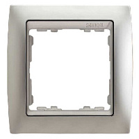 Дизайнерская рамка 1 местная, алюминий, 82914-33 Simon, серия 82 Classic