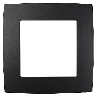Дизайнерская рамка 1 местная, антрацит, Б0014745 Эра, серия 12