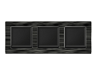 Дизайнерская рамка из металла 3 местная, черный, AF550503 Ambrella Volt