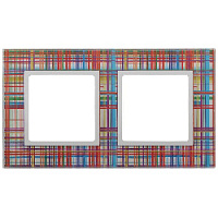 Дизайнерская рамка 2 местная, прозрачный, Б0034487 Эра, серия Elegance