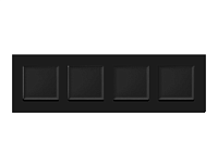 Дизайнерская рамка из термопластика 4 местная, черный матовый, AF250704 Ambrella Volt