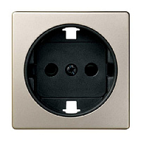 Накладка для розетки с заземлением, шампань, 82041-34 Simon, серия 82