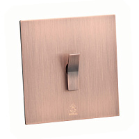 Дизайнерский выключатель / звонок Aura Медь браш, BACDBT Bonze звонок проходной